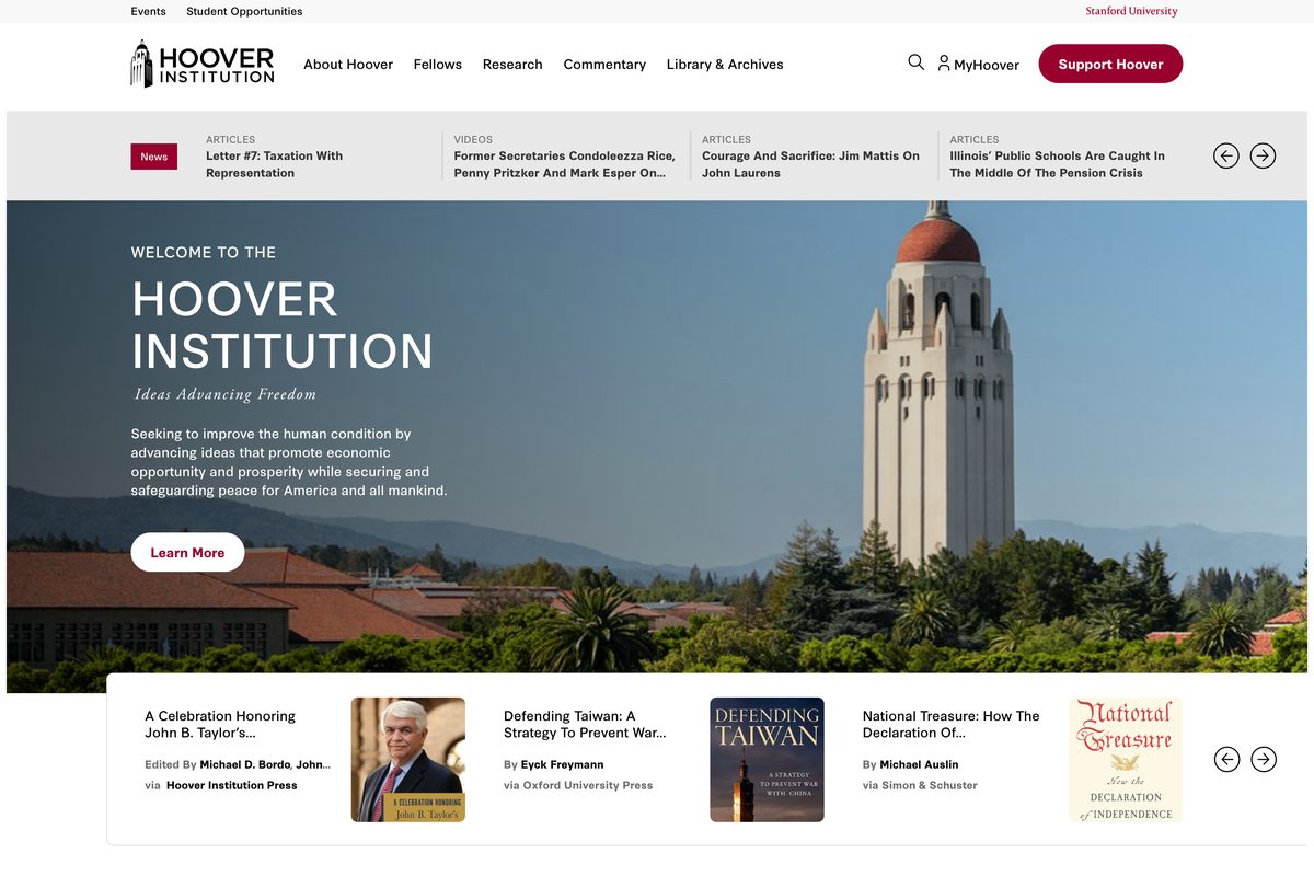 Hoover Institution website